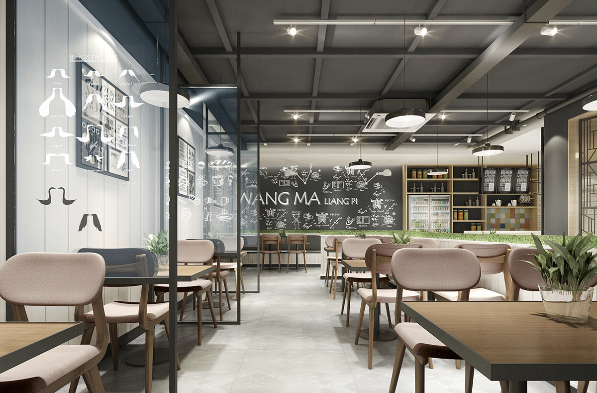 北歐風(fēng)格餐廳墻面設計效果圖